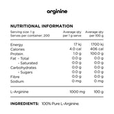Switch Arginine Unflavoured 200g (200 serves)